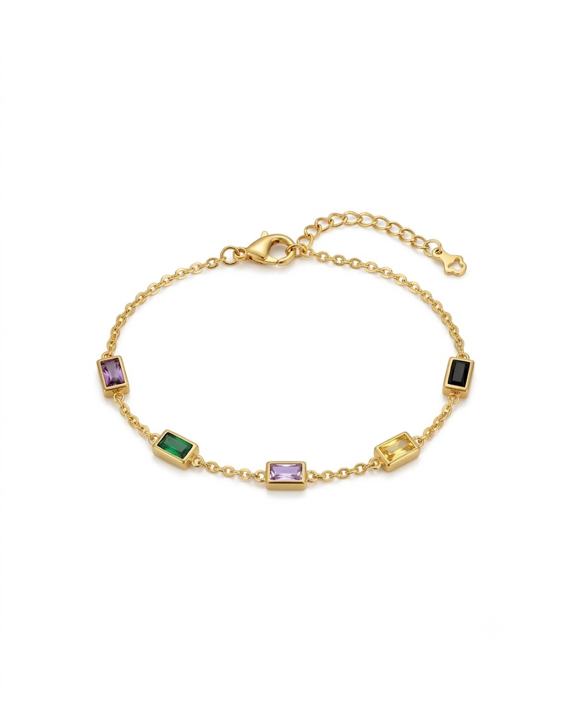 Multicolor Gemstone Bracelet